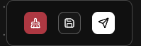 The Flow Builder's toolbar: Clear canvas, Save, and Publish